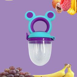 Baby Miniature Food Grade Silicone Baby Food Fruit Feeder Kids Pacifier Fruit And Vegetable Feeder PACK OF 1- COLOR MAY VARY-20