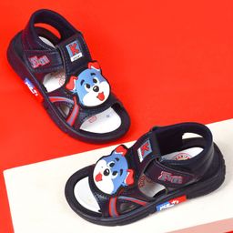 KATS Puppy Designed Velcro Closure Musical Sandals - Navy Blue-image-8