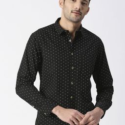 SNX Men Tailored Fit Opaque Printed Casual Shirt-image-14