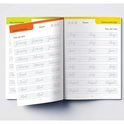 wonder house books Cursive Handwriting - Everyday Letters and Sentences : Level 2 Practice Workbooks For Children (Set of 2 Books) Activity Book Pack of 2 - English image 3
