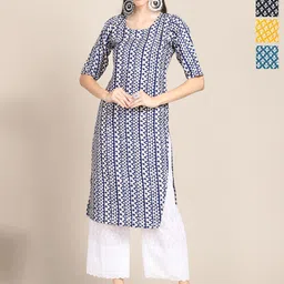 Anouk Rustic Women Pack Of 4 Ethnic Motifs Print Kurta-image-2