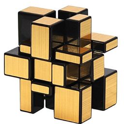 Oskart Mirror Cube Cube High Speed Gold Mirror Magic Cube Mirror Cube Brainstorming Puzzle Game Toy - Golden image 4