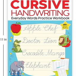 wonder house books Cursive Handwriting - Everyday Letters and Sentences : Level 2 Practice Workbooks For Children (Set of 2 Books) Activity Book Pack of 2 - English image 4