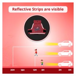 Tony Stark Kids Safety Belt for Two Wheeler with Reflective Strips (Web Wonder) image 4