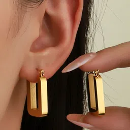 SALTY Contemporary Half Hoop Earrings-13