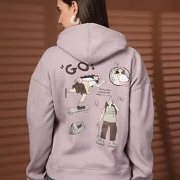 Juelle Women Graphic Printed Hooded Pullover Sweatshirt-picture-14