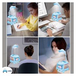 FunBlast Space Bus Theme Table LED Lamp with Pen Holder - Blue image 5