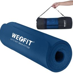 Luxurious 15mm NBR Yoga Mat, Anti Skid, Extra Thick for Men & Women Blue 15 mm Yoga Mat-image-97