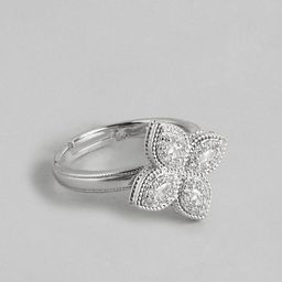 DressBerry Stone Studded Finger Ring-image-80
