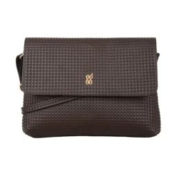 Baggit Brown Textured Small Cross Body Bag-image-80