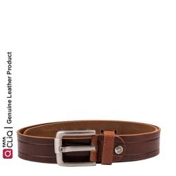 Kara Tan Leather Waist Belt for Men-image-52