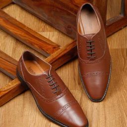 Louis Stitch Men's Tan Brogue Shoes-image-99