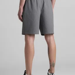 Jack & Jones Dark Grey Regular Fit Textured Shorts image 3