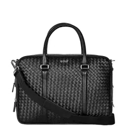 Eske Black Leather Large Laptop Messenger Bag-picture-20