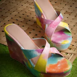 Froh Feet Women Printed Wedge Sandals-55