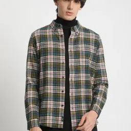The Bear House Multicolored Cotton Slim Fit Checks Shirt-picture-23