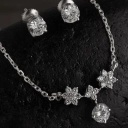 Clara Lily 92.5 Sterling Silver Pendant Set-image-26