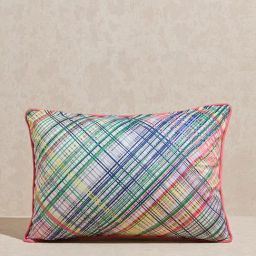 Westside Home Multicolour Checkered Design Cushion Cover-image-19