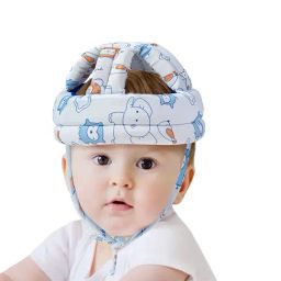 Baby Moo I Love Animals Blue Cushioned Safety Helmet-16