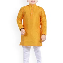 Arshia Fashions Boys Ethnic Motifs Embroidered Regular Sequinned Kurta with Pyjamas-52