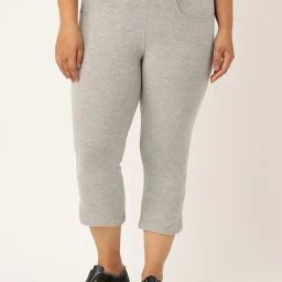 theRebelinme Grey Cotton Capris-image-61