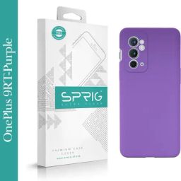 Sprig Liquid Silicone Back Cover for Oneplus 9RT 5G (Purple)-image-88