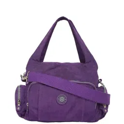 Baomi Purple Solid Medium Handbag-30