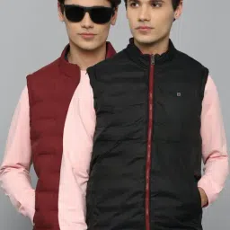 Louis Philippe Multi Regular Fit Reversible Jacket-image-11