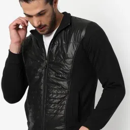 Campus Sutra Black Cotton Regular Fit Jacket-13