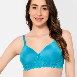 Clovia Blue Full Coverage Padded T-Shirt Bra-image-41