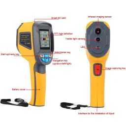 generic Real Instruments Thermal Imaging Camera 60 x 60 High Resolution With 3600 Pixel Yellow, HT-02 image 5