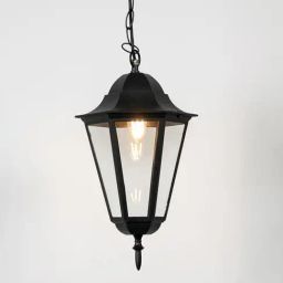 Whispering Homes Black Metal Paris Outdoor Hanging Light - Large-image-57