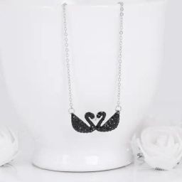 GIVA 925 Silver Black Swan Necklace for Women & Girls-image-65