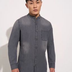 Sf Jeans By Pantaloons Grey Slim Fit Shirt-picture-33