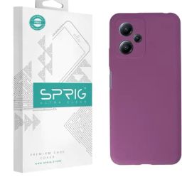 Sprig Liquid Silicone Back Cover for Redmi Note 12 5G (Purple)-image-32