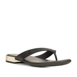 Bata Women's Black Thong Sandals-image-57
