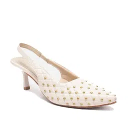 Van Heusen Women's Beige Sling Back Stilettos-picture-26