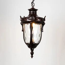 Whispering Homes Brown Metal Farmhouse Outdoor Hanging Light - Small-picture-46