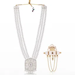 JIYANSHI FASHION Men White Jewellery Set-image-64