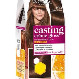 L'Oreal Pari Casting Creme Gloss Conditioning Hair Colour 400 Dark Brown - 87.5 gm + 72 ml-9