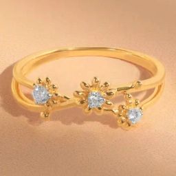 Mia by Tanishq 14k (585) Yellow Gold Ring for Women-picture-12