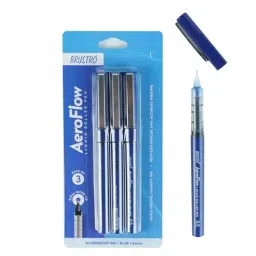 Brustro AeroFlow Liquid Ink Roller Ball Pen Blue Ink Color 0.5 mm Micro Tip, BRAFRP05BS3 (Pack of 3)-28
