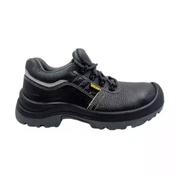 JAMA Steel Toe Safety Shoes Mid Ankle PU Sole Black Barton Print Leather Size UK 6, JR005-image-8