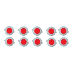 GENERIC 3 W Round Micro Deep Junction Light Ceiling Lamp Red (Pack of 2), R2 image 1