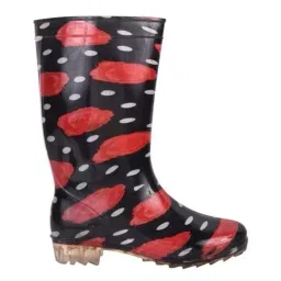 Hillson Ladies Gumboot PVC Black & Red Size UK8, Merikom-4-image-55