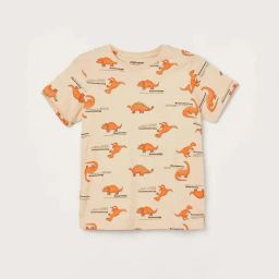 Fame Forever By Lifestyle Beige Cotton Regular Fit Printed T-Shirt-image-93