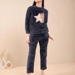 Sweet Dreams Girls Navy Printed Regular Fit Track Suit-image-47