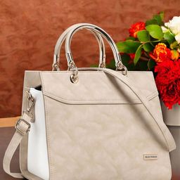 BLUE WORLD Women Textured Structured Handheld Bag-image-75