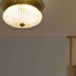 Kapoor Lamp Shades Glass & Brass Albany Ceiling Light-25