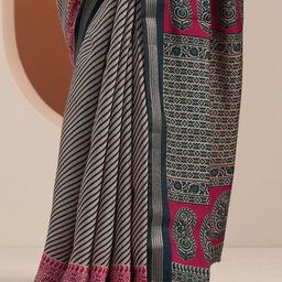 Libas Leheriya Zari Saree image 4